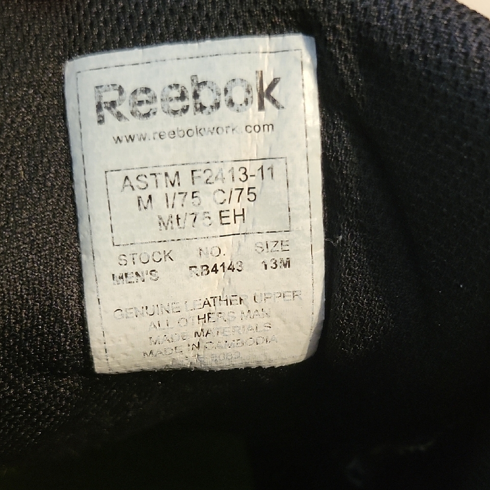 Reebok Alloy Toe Metguard Work Boot - Picture 2 of 9